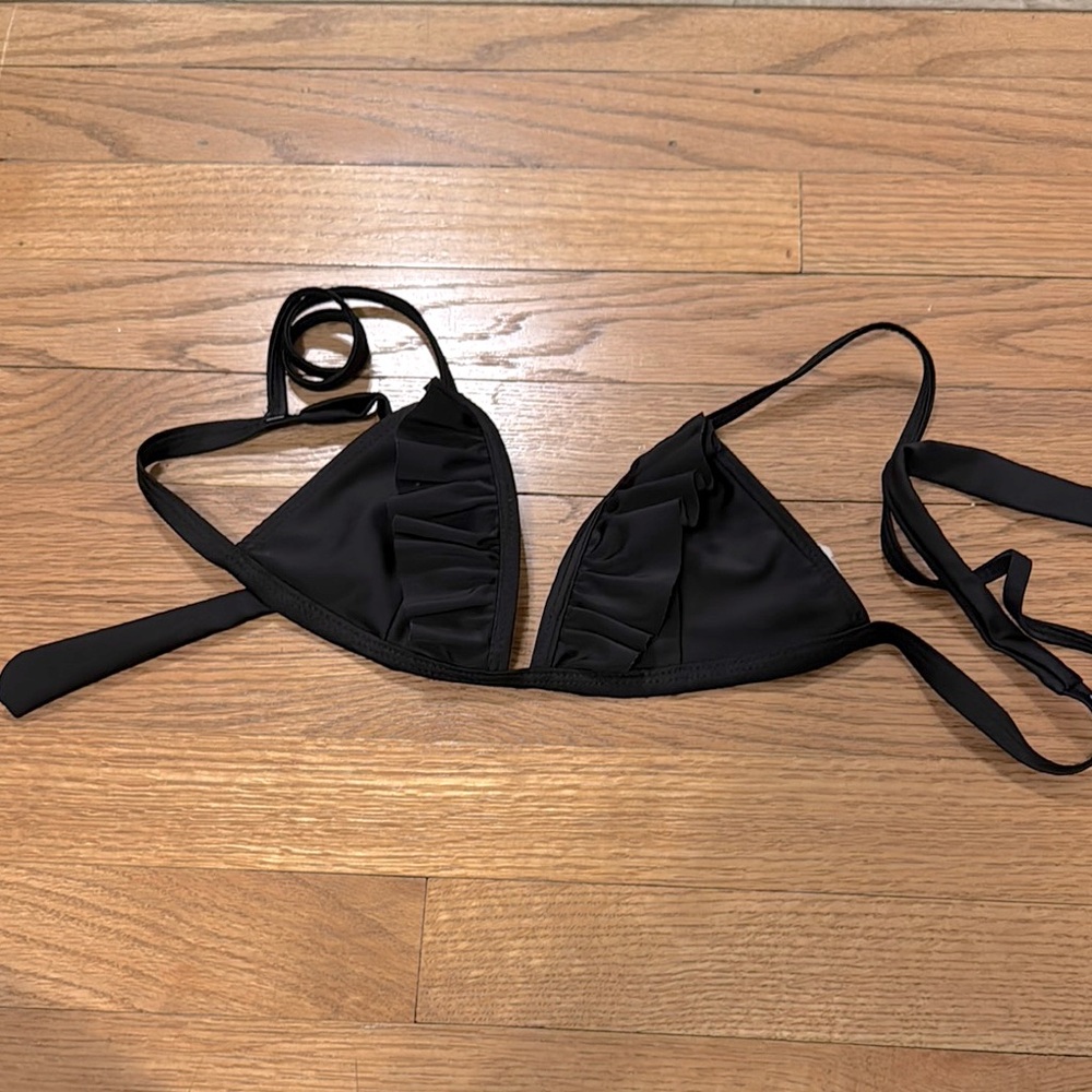 Black bikini top only